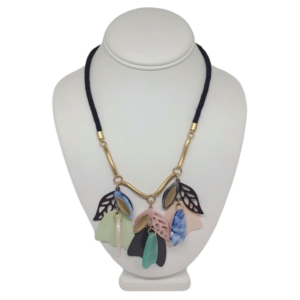 Marks & Spencer colourful petal collar necklace